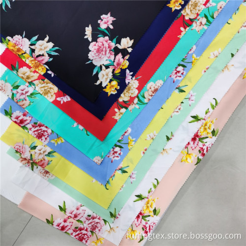 Four Way Spandex Rose Print